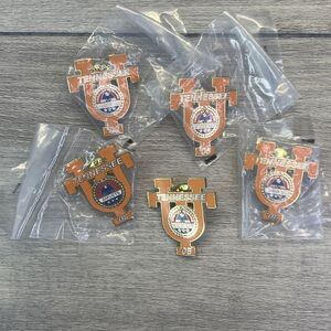 Ut Amvets Lapel Pin Orange 08 Tennessee Gold Tone Ut Vols Gbo Lot Of 5